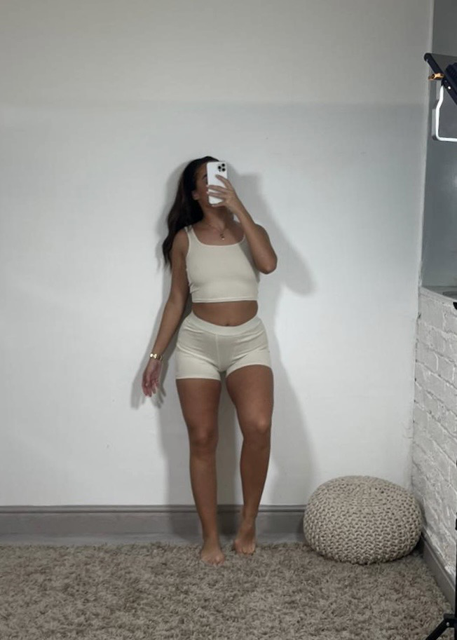 Beige lounge co ord