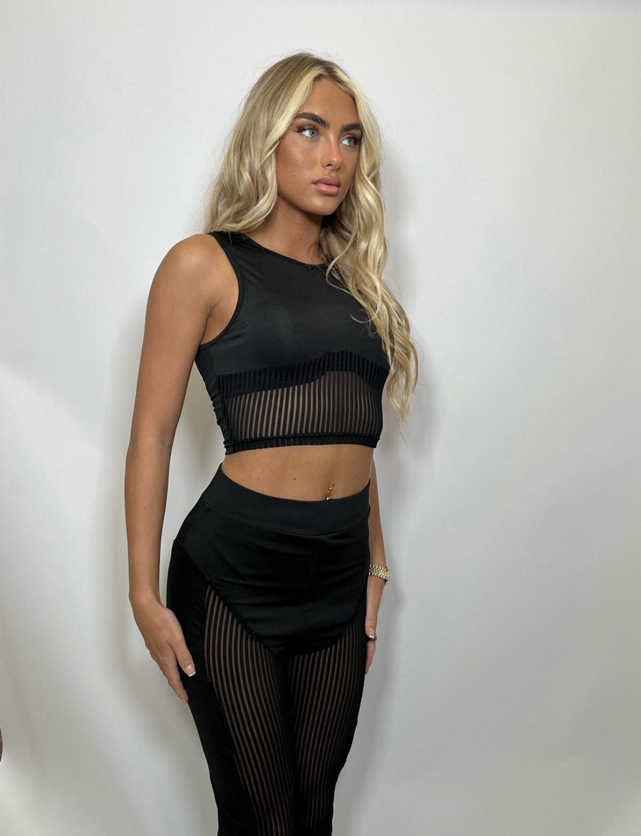 Black trouser co ord